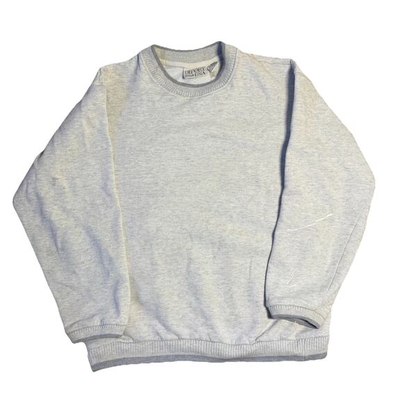 Vintage DIPORT USA Gray Crewneck Sweatshirt L 80s 90s Blank Workwear - Picture 1 of 10